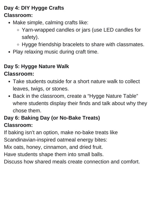 Celebrate Winter: Hygge Lesson Plan (Free)