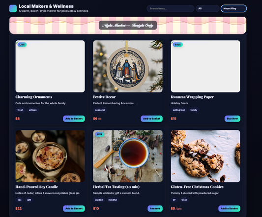 Single Marquee Popup Template